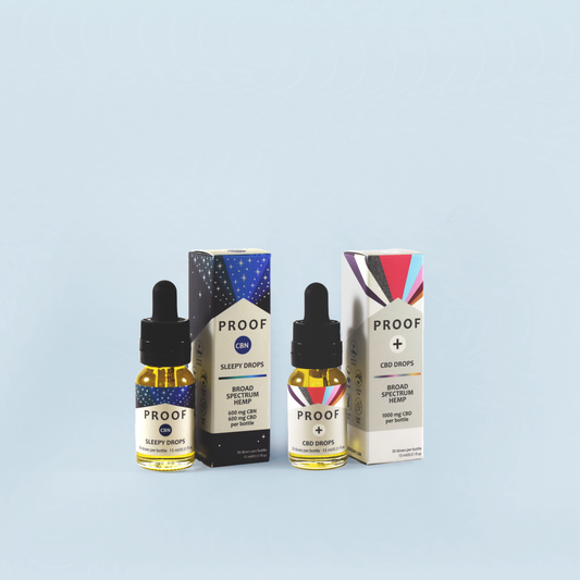 Proof Day & Night Bundle includes CBD Drops and Sleepy Drops