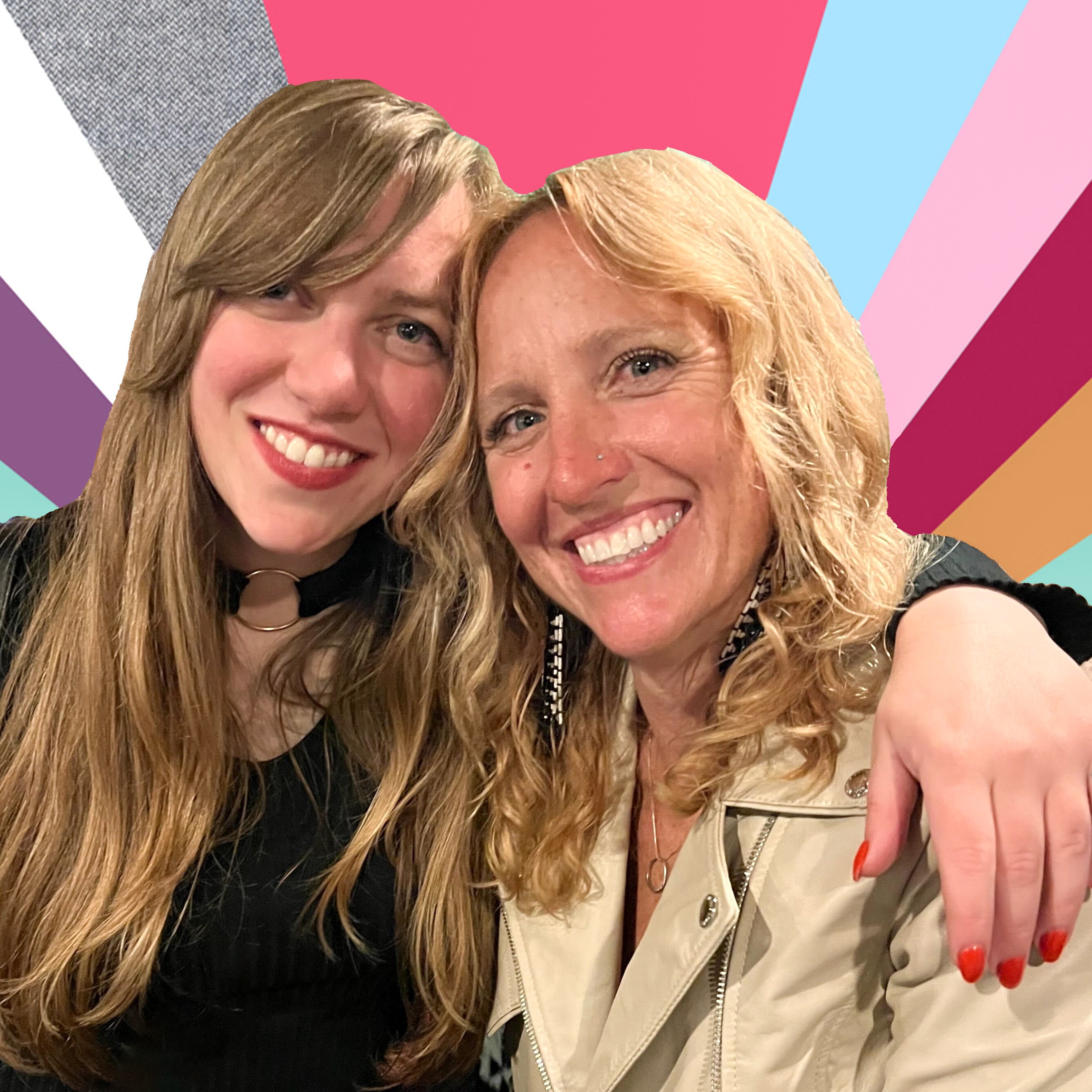 Proof female cofounders with Proof logo in the background