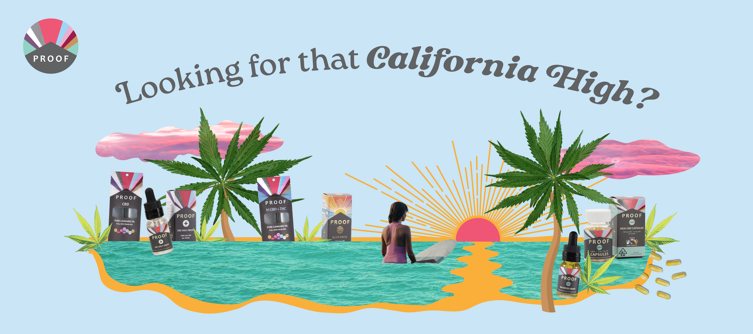 Proof California highs image and illustration